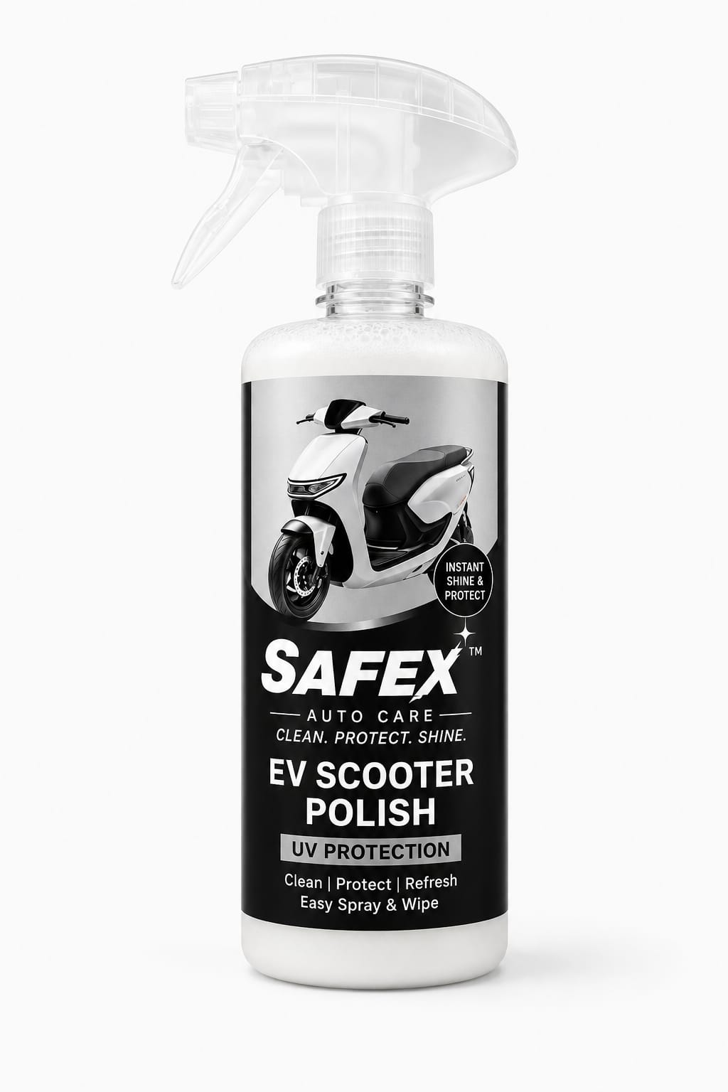 (7) Safex EV Scooter Polish 500ml - Image 1